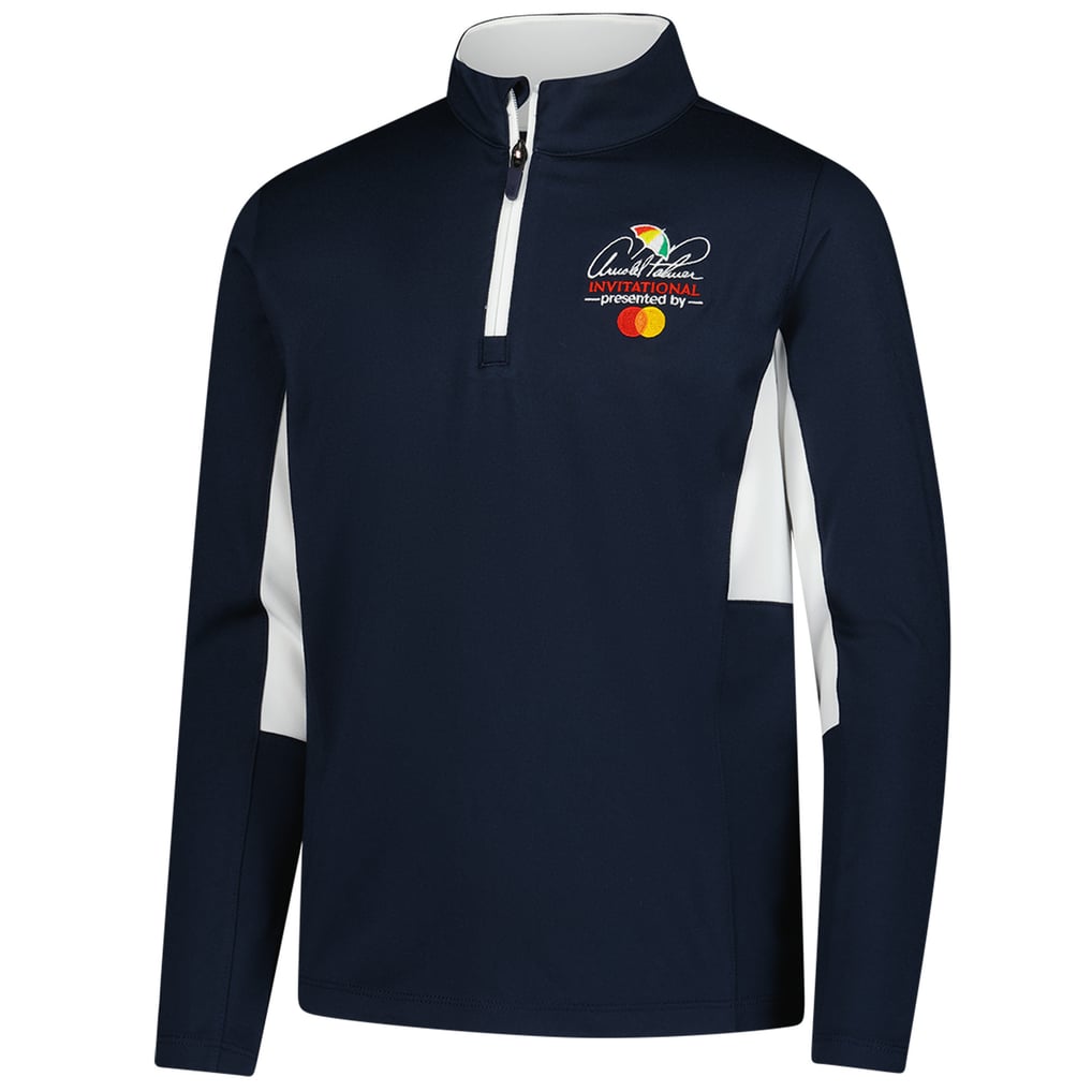  Arnold Palmer Invitational Puma Boys' Youth Pure 2.0 Quarter-Zip Pullover - Navy